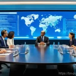 Home 9 국제 행정 및 정책 비교 - **Prompt:** A diverse group of international policy experts, comprising men and women of various eth...