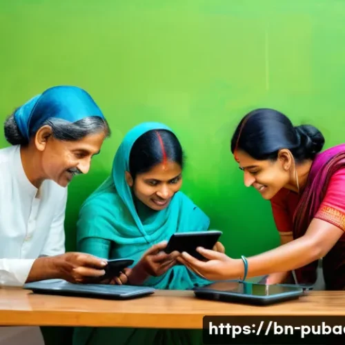 Home 7 행정학과 정책 결정 - **Prompt:** A visually inspiring and modern depiction of 'Smart Bangladesh' focusing on digital tran...