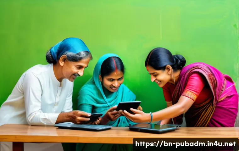 행정학과 정책 결정 - **Prompt:** A visually inspiring and modern depiction of 'Smart Bangladesh' focusing on digital tran...